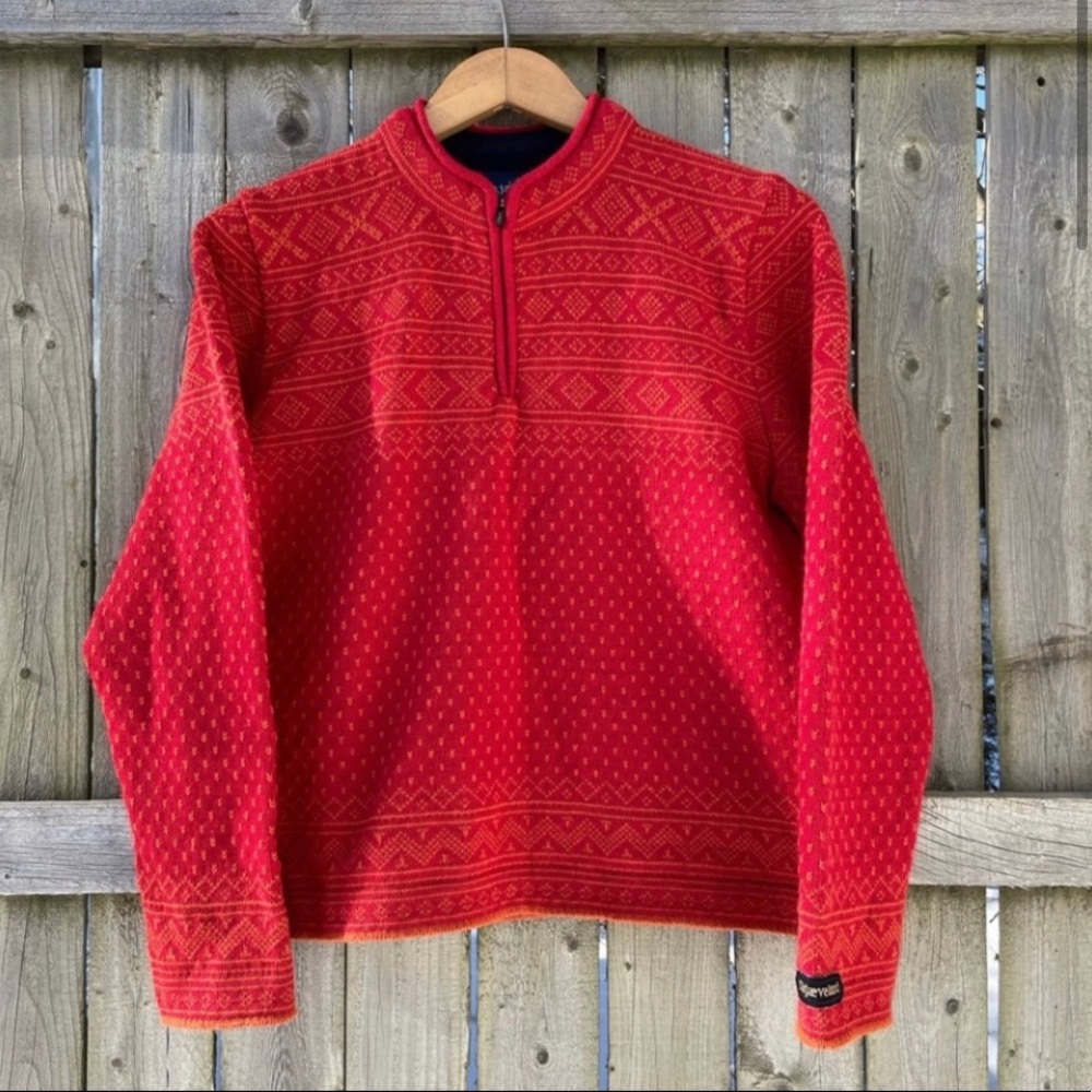 SOLD🔥Norwegian Skjæveland Quarter Zip Sweater, Size M